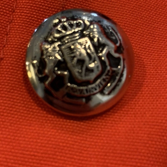 !!!SOLD!!! Vintage 1970s Girls Red Coat with Detachable Button Hood w Drawstring - Picture 3 of 12